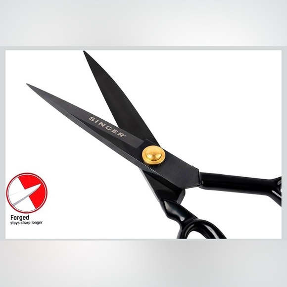 Singer 10in Forged Heavy-Duty Black Sewing Scissors, NEW in box - Picture 3 of 10